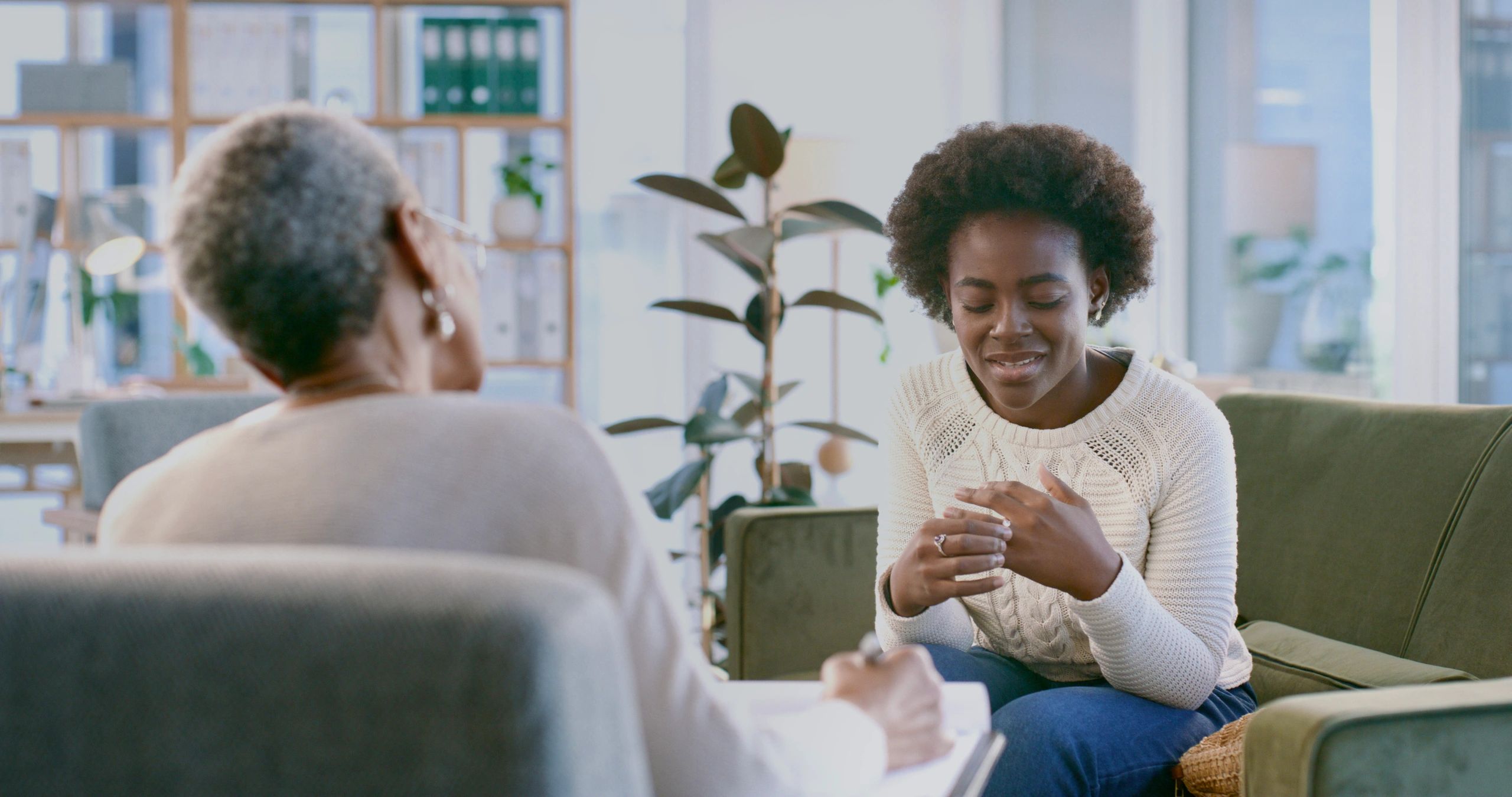 Holistic wellness consultation in a calm professional setting